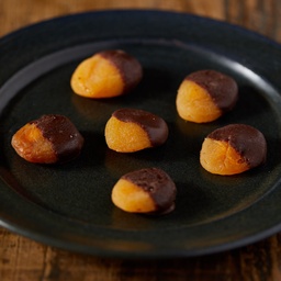 [330283] Damasco recheado com Amêndoas e Cobertura de Chocolate 200g